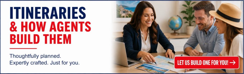 Itineraries and how agents build them.